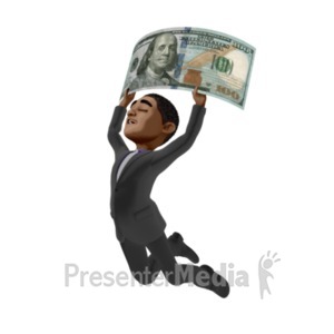 ID# 24617 - Ethan Money Happy - Presentation Clipart