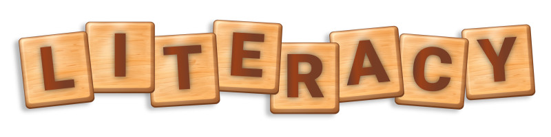 Literacy Tiles Clipart Image