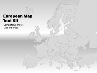 Europe Map Tool Kit A Powerpoint Template From Presentermedia Com