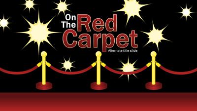 On The Red Carpet A Powerpoint Template From Presentermedia Com