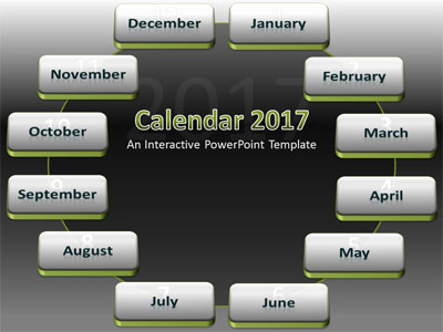 Powerpoint Calendar Template 2016