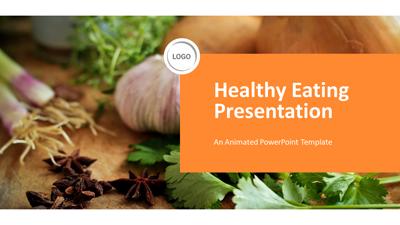 A preview image of presentermedia nutrition powerpoint template.