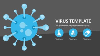 A preview image of a presentermedia virus powerpoint template.
