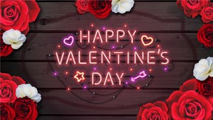 ID# 24506 - neon-valentine - SlideClip