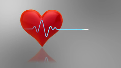 Animated heart beat with personal text Photo frame effect