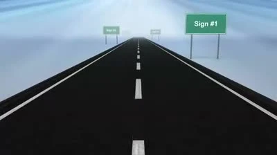 Road Signs | Video Background for PowerPoint 