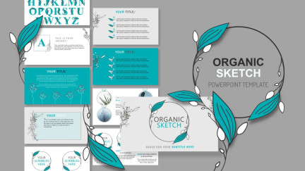A collage of presentation slides from Floral PowerPoint Design Template