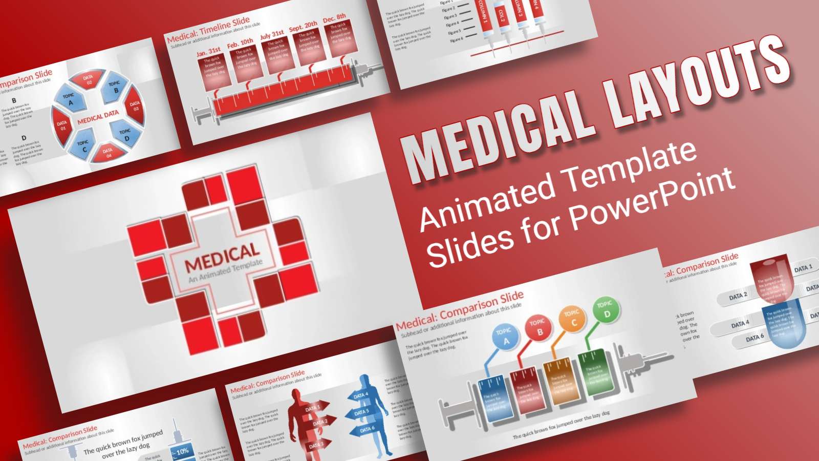Medical diagram layouts PowerPoint Slide Preview