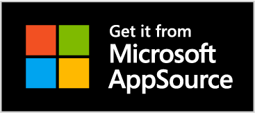 A Microsoft badge image for to access the AppSource Store when clicked.