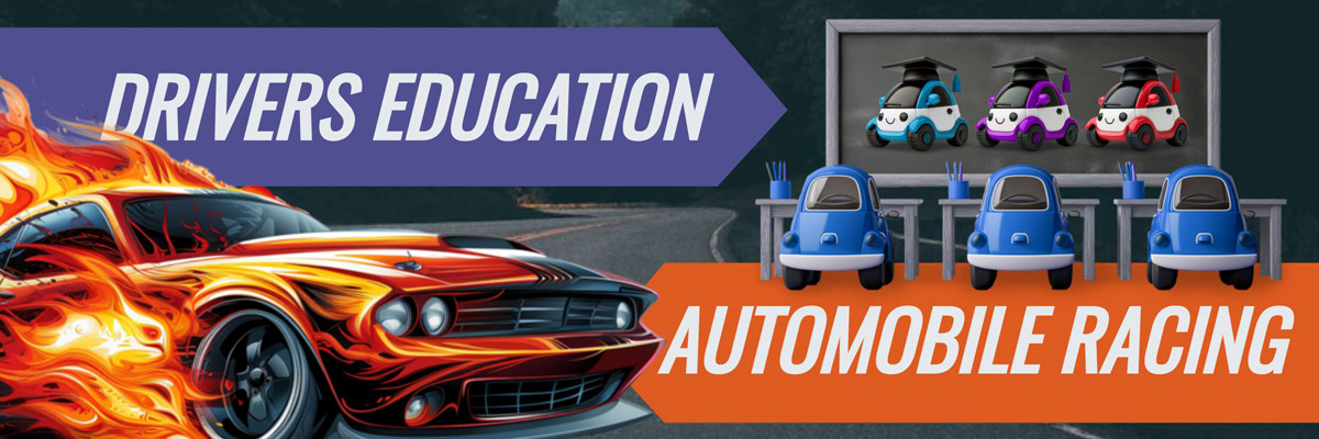 Racing and Drivers Education Illustrations