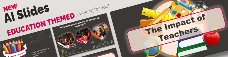 Education theme slides in AI Maker